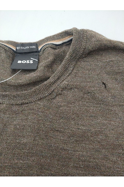 Hugo Boss Hnědý vlněný pulovr basic elegantní podzimní Velikost EU XL | Hugo Boss | obrázek 3