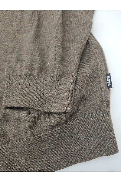Hugo Boss Hnědý vlněný pulovr basic elegantní podzimní Velikost EU XL | Hugo Boss | obrázek 4