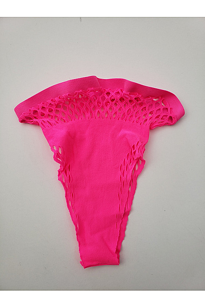 Dámské růžové síťované kalhotky tanga | Unimoda | obrázek 2