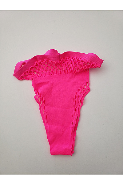 Dámské růžové síťované kalhotky tanga | Unimoda | obrázek 3