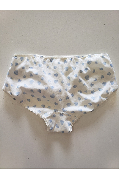Petit-Bateau Dívčí bavlněné kalhotky s potiskem srdíček Vel. EU 152 | Petit-Bateau | obrázek 5