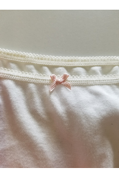 Petit-Bateau Dívčí bavlněné kalhotky s mašličkou bílé Velikost EU 152 | Petit-Bateau | obrázek 3