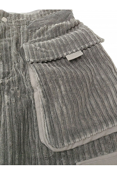 D&G Dámské černé manšestrové cargo kalhoty s vysokým pasem a kapsami Vel. EU M | D&G | obrázek 3