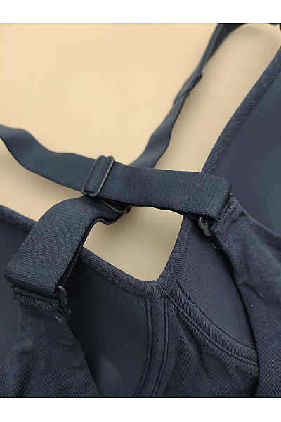 Calvin Klein Modrá bavlněná sportovní braletová podprsenka s překříženými zády Vel. EU S | Calvin Klein | obrázek 4