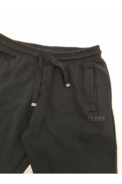Černé pánské tepláky jogger s kapsami a pružným pasem Vel. XL | Unimoda | obrázek 3