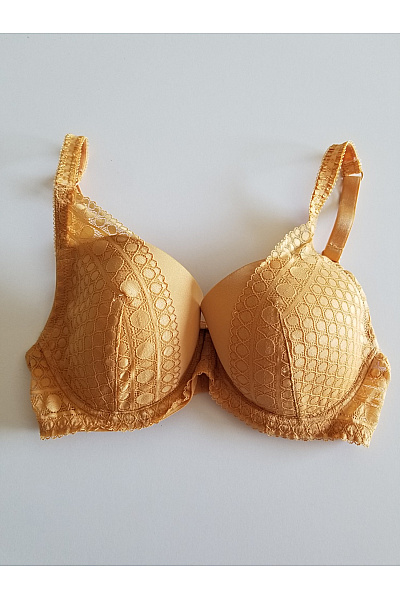 Dámská krajková podprsenka push up zlatá | Unimoda | obrázek 2