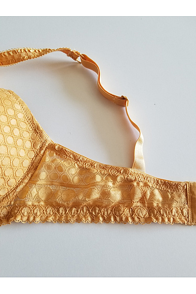 Dámská krajková podprsenka push up zlatá | Unimoda | obrázek 4