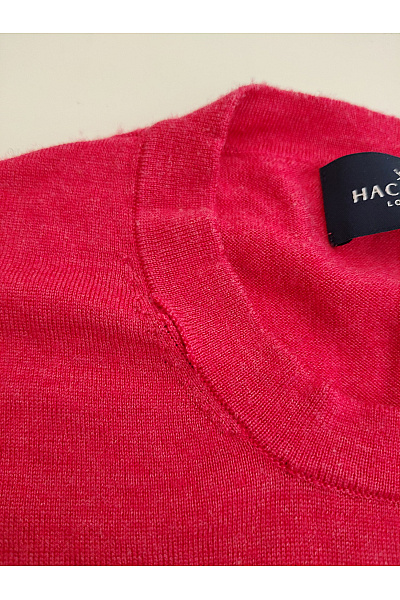 HACKETT Červený vlněný pulovr basic Velikost M | HACKETT | obrázek 5