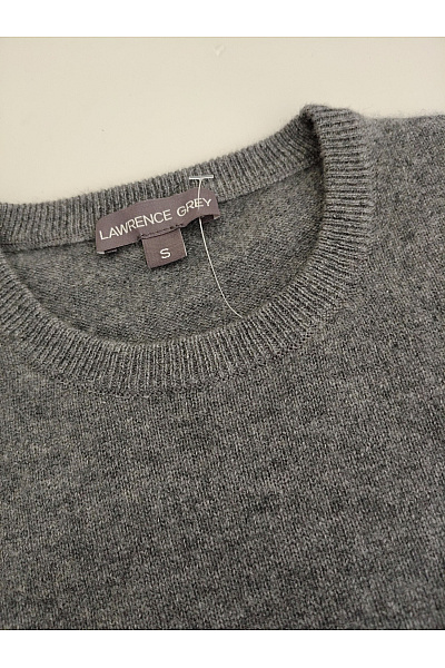 LAWRENCE GREY Pánský hnědý kašmírový pulovr basic Velikost S | LAWRENCE GREY | obrázek 3