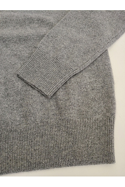 LAWRENCE GREY Pánský hnědý kašmírový pulovr basic Velikost S | LAWRENCE GREY | obrázek 4