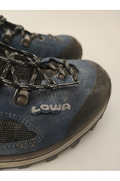 Lowa Pánské modré kotníkové trekingové outdoorové boty gore-tex šněrovací Velikost 44 | Lowa | obrázek 7