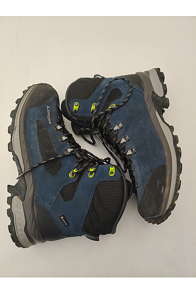Lowa Pánské modré kotníkové trekingové outdoorové boty gore-tex šněrovací Velikost 44 | Lowa | obrázek 9