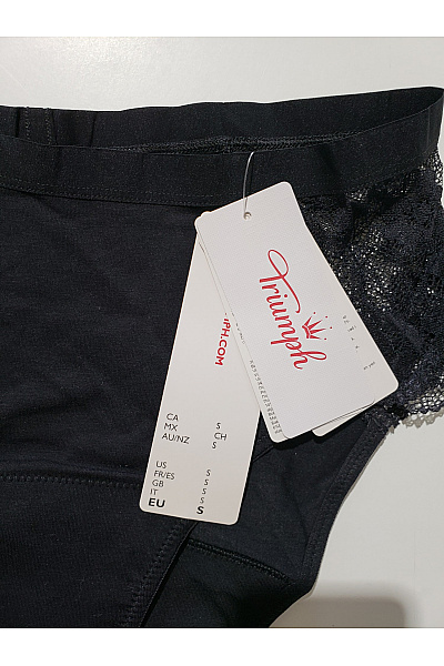 TRIUMPH Černé dámské kalhotky s krajkou Vel. S | TRIUMPH | obrázek 5