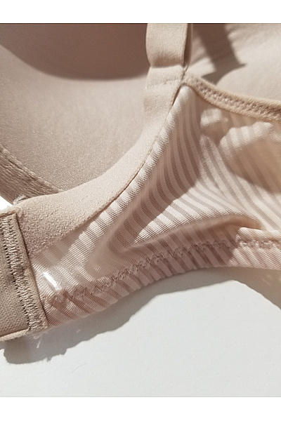Béžová hladká push up podprsenka s kosticemi | Unimoda | obrázek 3