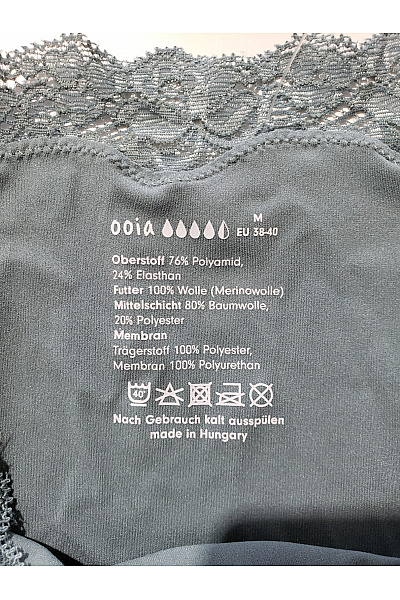 Dámské modré krajkové kalhotky měkké Velikost M | Unimoda | obrázek 5