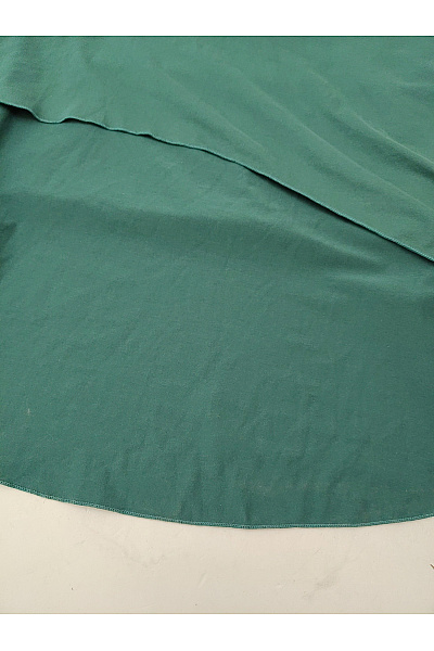 Khaki dlouhé maxi šaty s dlouhým rukávem asymetrické elegantní Vel. L | Unimoda | obrázek 4