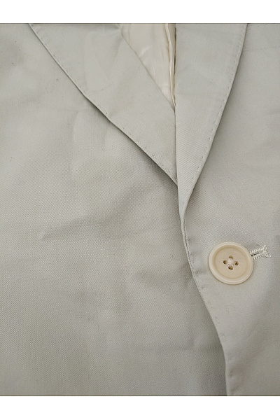 Pánský bavlněný společenský oblek béžový smart casual Vel. EU 52 | Unimoda | obrázek 6