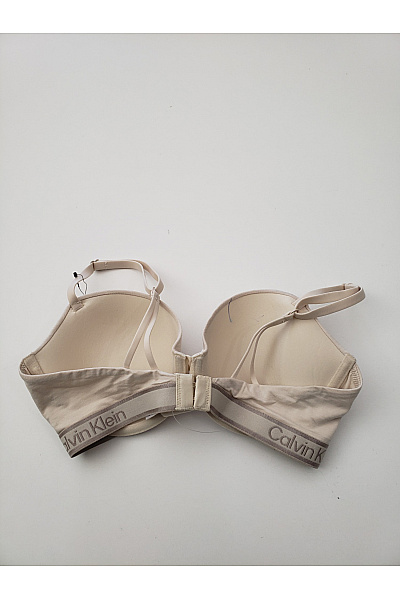 Calvin Klein Béžová hladká push up podprsenka s kosticemi Vel. 75D | Calvin Klein | obrázek 3