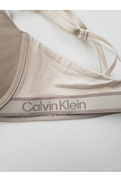 Calvin Klein Béžová hladká push up podprsenka s kosticemi Vel. 75D | Calvin Klein | obrázek 5