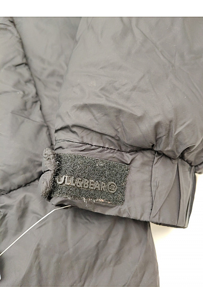 PULL&BEAR Černá zimní parka s kapucí se zipem Velikost M | PULL&BEAR | obrázek 8