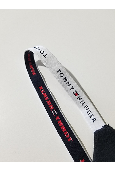 TOMMY HILFIGER Černá bavlněná braletová podprsenka s ozdobnými ramínky | TOMMY HILFIGER | obrázek 4