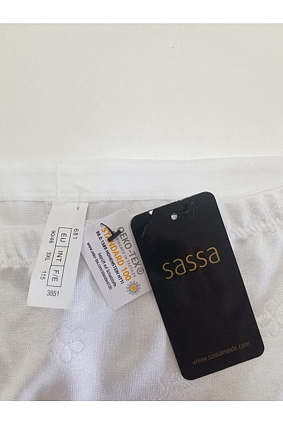 sassa Bílé dámské stahovací šortky s květinovým vzorem Vel. EU 3XL | sassa | obrázek 4