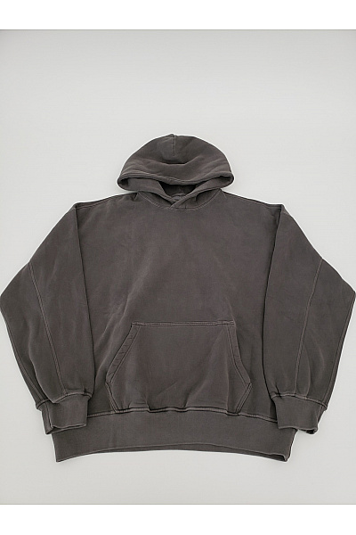 Abercrombie&Fitch Pánská Bavlněná Oversized Mikina S Kapucí A Klokaní Kapsou šedá Vel. L