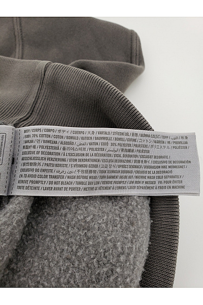 Abercrombie&Fitch Pánská bavlněná oversized mikina s kapucí a klokaní kapsou šedá Vel. L | Abercrombie&Fitch | obrázek 8