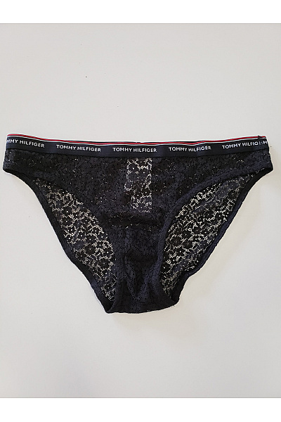 TOMMY HILFIGER Dámské krajkové kalhotky černé Velikost M | TOMMY HILFIGER | obrázek 2