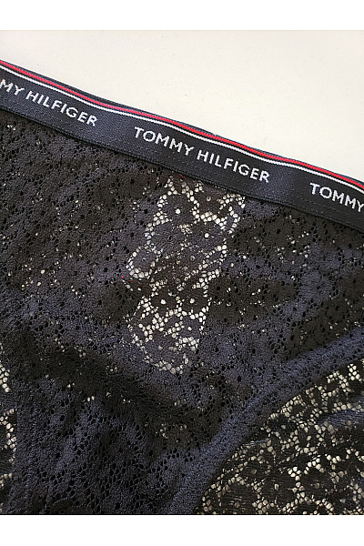TOMMY HILFIGER Dámské krajkové kalhotky černé Velikost M | TOMMY HILFIGER | obrázek 3