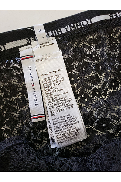 TOMMY HILFIGER Dámské krajkové kalhotky černé Velikost M | TOMMY HILFIGER | obrázek 4