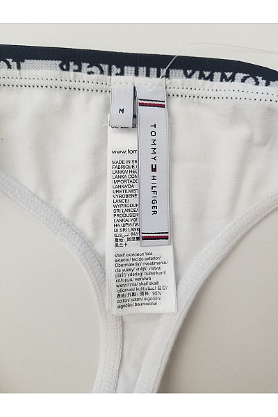 TOMMY HILFIGER Bílé bavlněné tanga Vel. EU M | TOMMY HILFIGER | obrázek 5