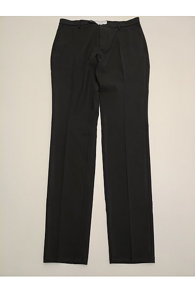 Černé rovné společenské kalhoty s puky Vel. EU W31/L34 | Unimoda | obrázek 2