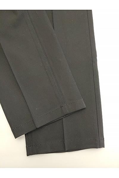 Černé rovné společenské kalhoty s puky Vel. EU W31/L34 | Unimoda | obrázek 3
