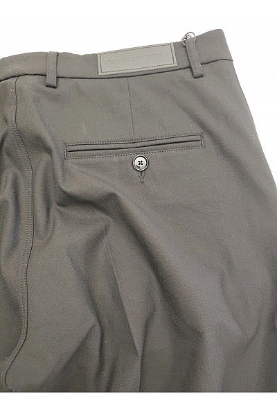 Černé rovné společenské kalhoty s puky Vel. EU W31/L34 | Unimoda | obrázek 7