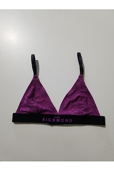John Richmond Fialová krajková braletová podprsenka trojúhelníková Vel. M | John Richmond | obrázek 2