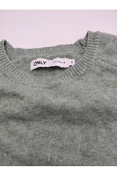 ONLY Dámský zelený pletený pulovr basic Vel. EU S | ONLY | obrázek 3