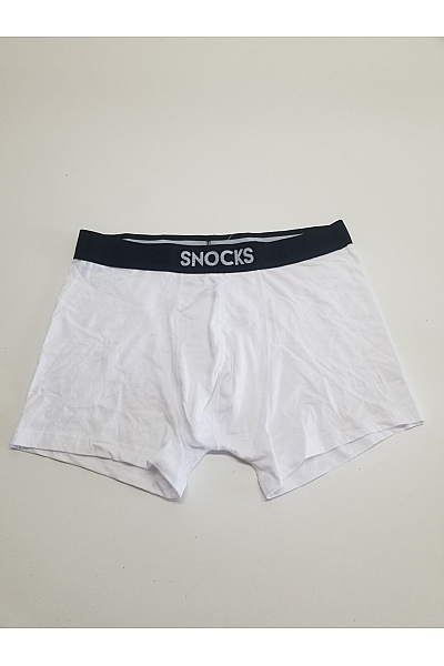 snocks Bílé pánské bavlněné boxerky Vel. XL | snocks | obrázek 2