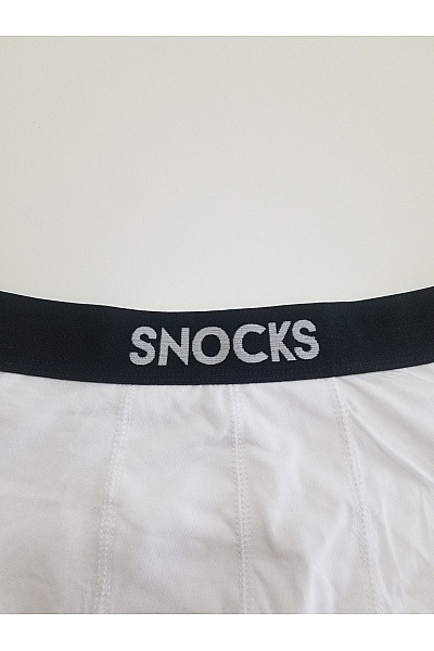 snocks Bílé pánské bavlněné boxerky Vel. XL | snocks | obrázek 5