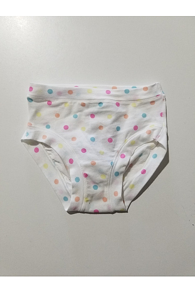 BENETTON Dívčí bavlněné kalhotky s barevnými puntíky Vel. XXS-XS | BENETTON | obrázek 2