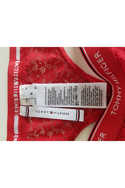 TOMMY HILFIGER dámské krajkové kalhotky červené Vel. M | TOMMY HILFIGER | obrázek 3