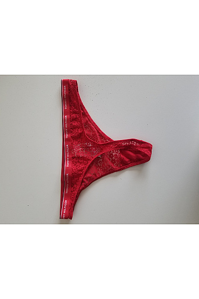 TOMMY HILFIGER dámské krajkové kalhotky červené Vel. M | TOMMY HILFIGER | obrázek 5