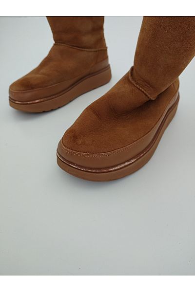 Hnědé dámské zimní válenky na platformě Vel. 40 | Unimoda | obrázek 6