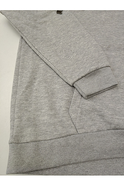 Pánská šedá bavlněná mikina s kapucí a klokaní kapsou Vel. L | Unimoda | obrázek 5