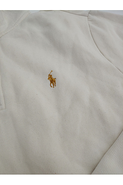 Ralph Lauren Béžová bavlněná pánská mikina se stojáčkem na zip Velikost EU S | Ralph Lauren | obrázek 3