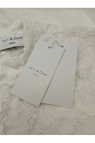 IVY & OAK Bílé krajkové maxi šaty s dlouhým rukávem elegantní svatební Velikost 36 | IVY & OAK | obrázek 3