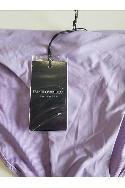 ARMANI Fialové dámské plavkové kalhotky na zavazování Velikost XL | ARMANI | obrázek 6