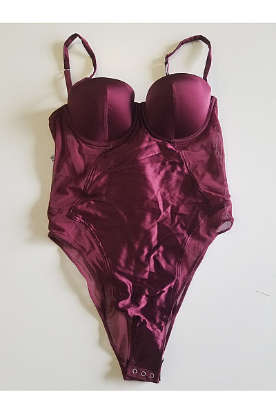 Wolford Hedvábné body s košíčky vínové Vel. EU S | Wolford | obrázek 2