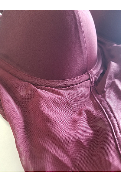 Wolford Hedvábné body s košíčky vínové Vel. EU S | Wolford | obrázek 3
