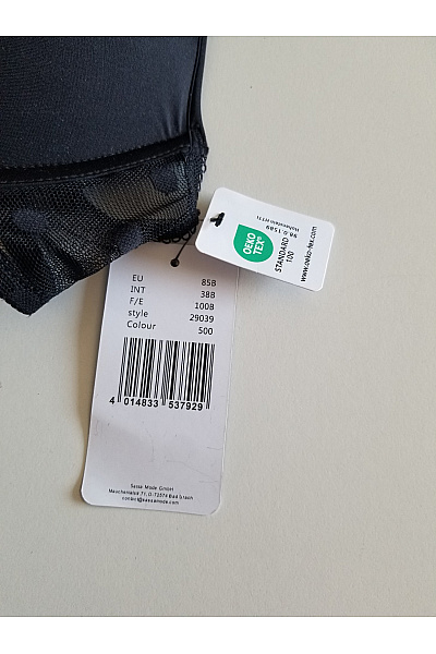 sassa černá push up podprsenka hladká krajková Vel. 85B | sassa | obrázek 3